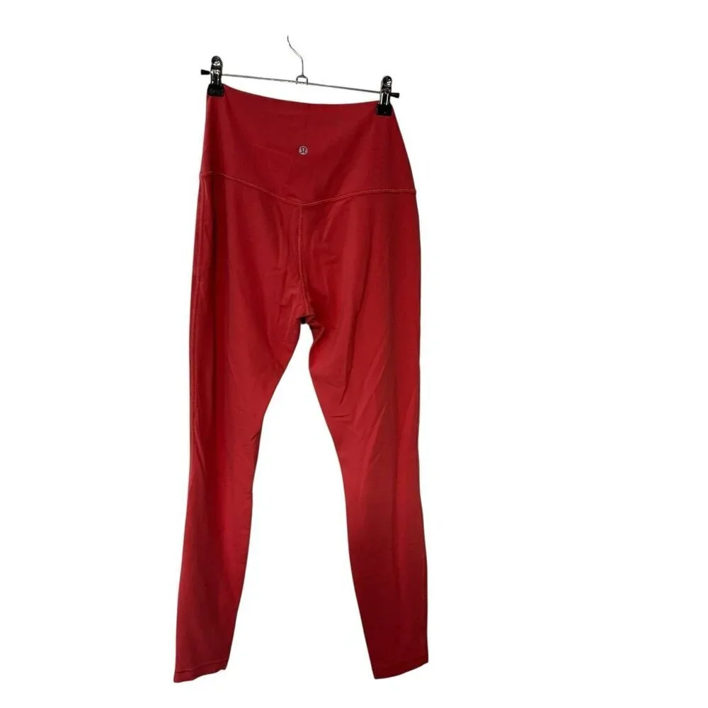 Lululemon Align Pant Women's Orange High Rise Ankle Leggings W5CTIS Size 10